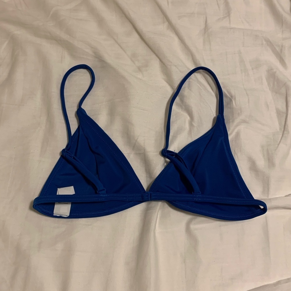 Parade Blue  Triangle Bikini Top - Picture 6 of 7